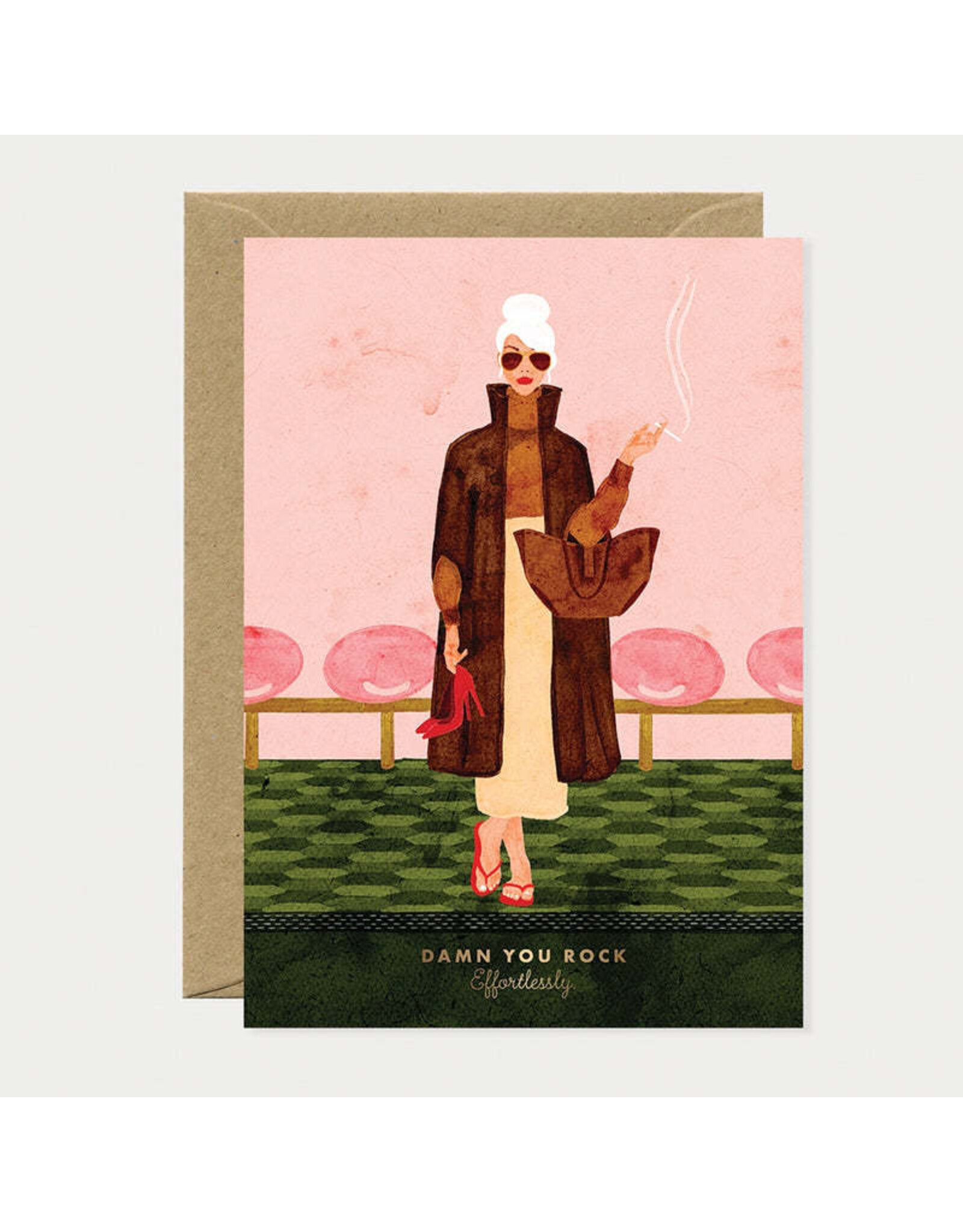 All The Ways to Say Wenskaart - Damn you rock - Dubbele kaart + Envelop