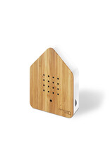 Zwitscherbox Zwitscherbox Bamboe - Geluiden: Merel - B 11 x H 14,5 x D 3,5 cm