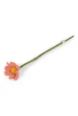 Gry & Sif Vilten Bloem - Anemoon - Dusty Red - 32cm