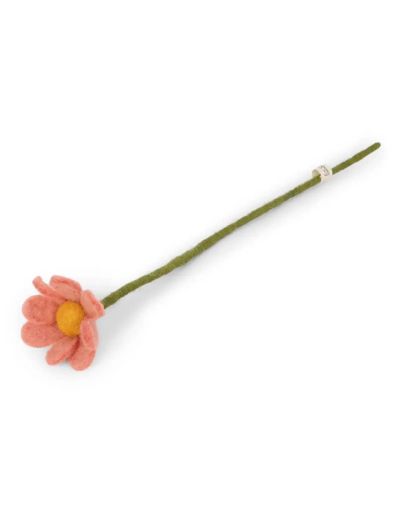 Gry & Sif Vilten Bloem - Anemoon - Dusty Red - 32cm