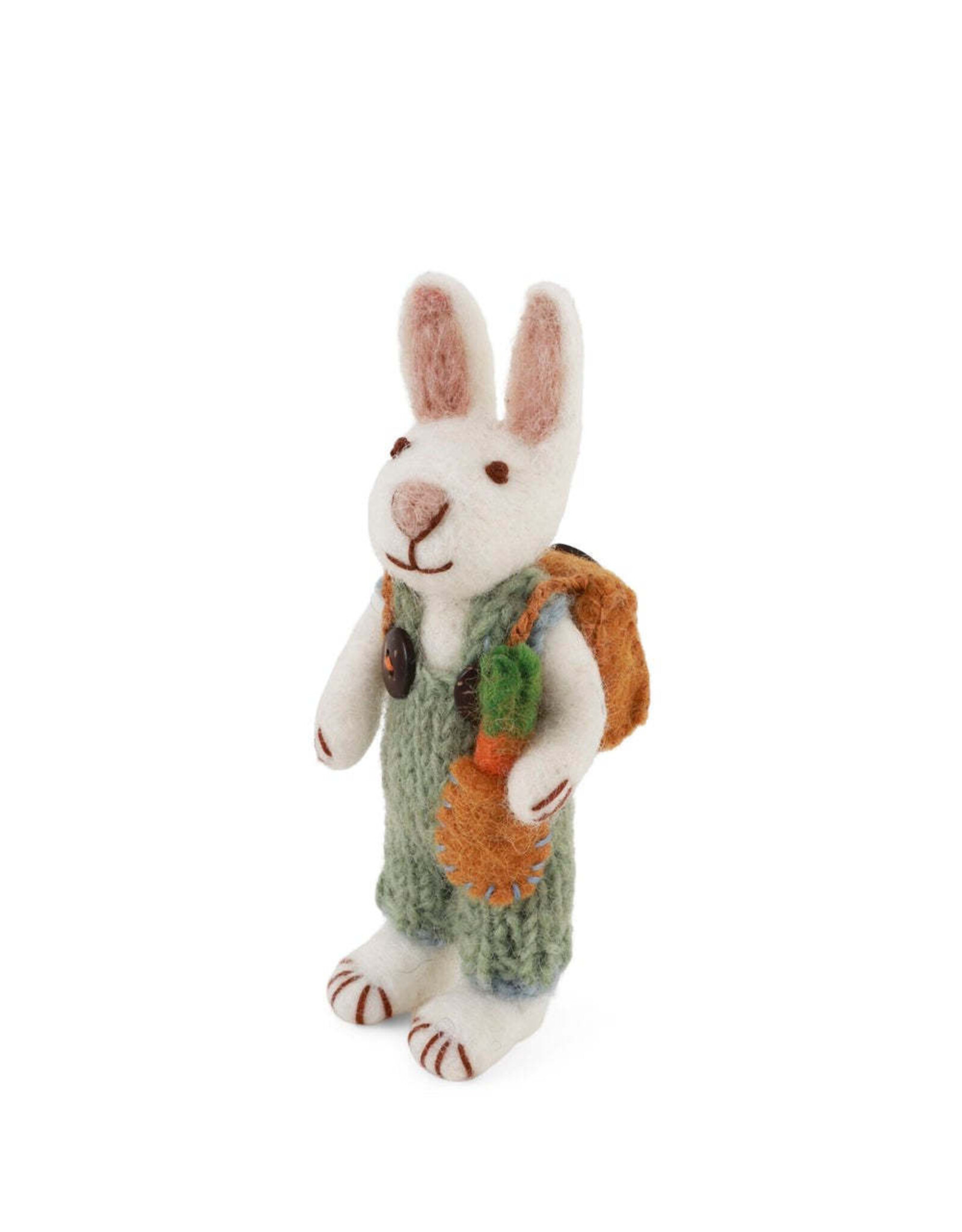 Gry & Sif Konijn Wit - Carrot&Backpack - 12cm