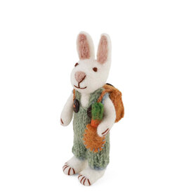Gry & Sif Konijn Wit - Carrot&Backpack - 12cm