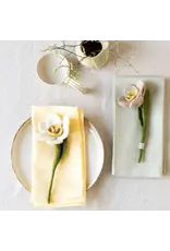 Gry & Sif Vilten Bloem - Daffodil, Wit - 18cm