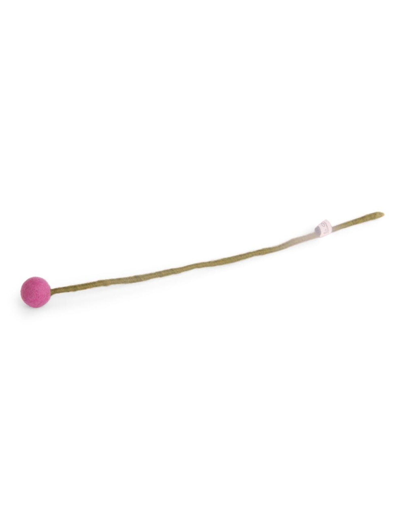 Gry & Sif Vilten Bloem - Bolletje,Pink - Ø 2x30cm