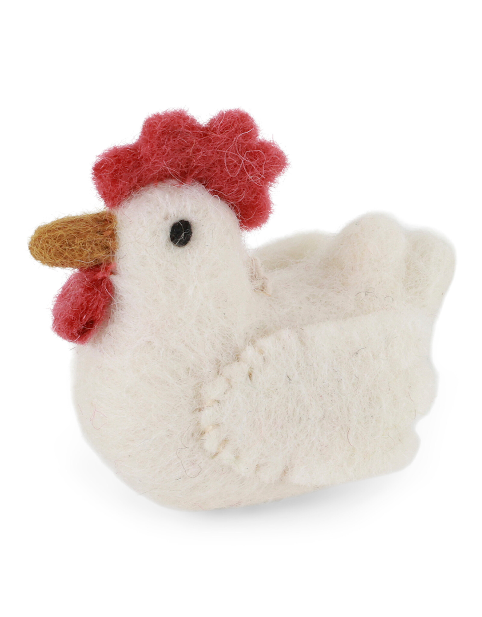 Gry & Sif Rooster, Wit - 5x5x3cm