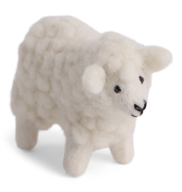 Gry & Sif Schaap - vilt - Wit - 8cm