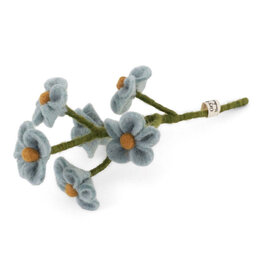 Gry & Sif Vilten Bloem - Vergeet-Me-Nietjes, Light blue