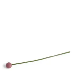 Gry & Sif Vilten Bloem - Bolletje, Dusty Pink - Ø 2x30cm