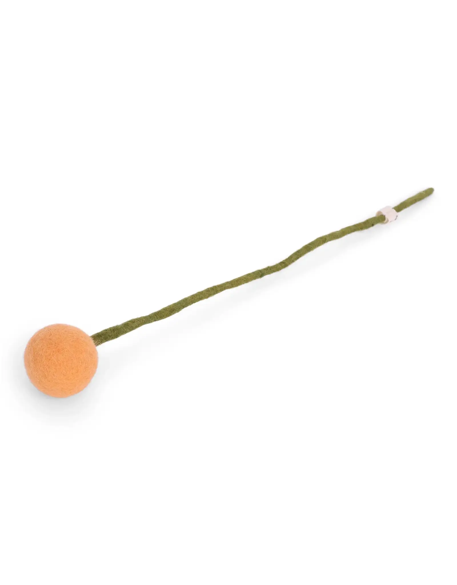 Gry & Sif Vilten Bloem - Bolletje, Peach - Ø 3x30cm