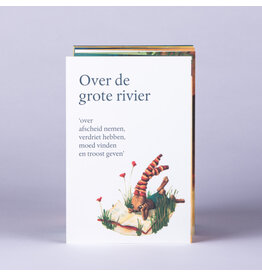 Symposion Troostboekje ‘Over de grote rivier’ - Vouwboekje 15cm x 1m ( Open)