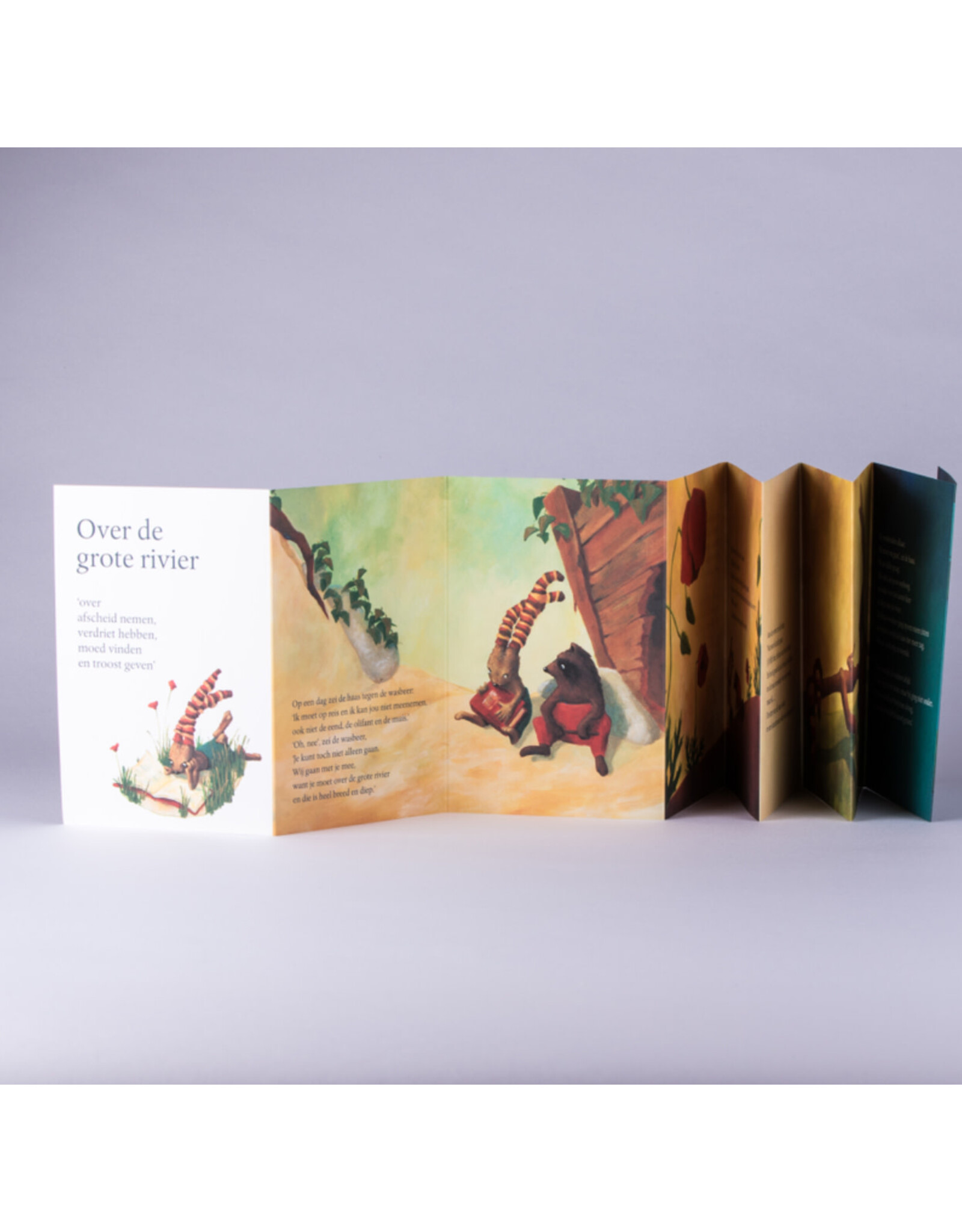 Symposion Troostboekje – Over de Grote Rivier (vouwboekje 15 cm)