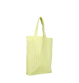 Kado Design Tote Bag - Stripes, Neon Yellow - 40x10x45cm