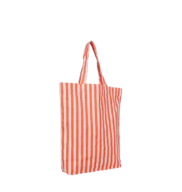 Kado Design Tote Bag - Stripes, Neon Oranje - 40x10x45cm