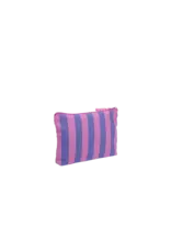 Kado Design Toilettasje - Stripes, Wisteria + Cornflower - 26x3x17,5