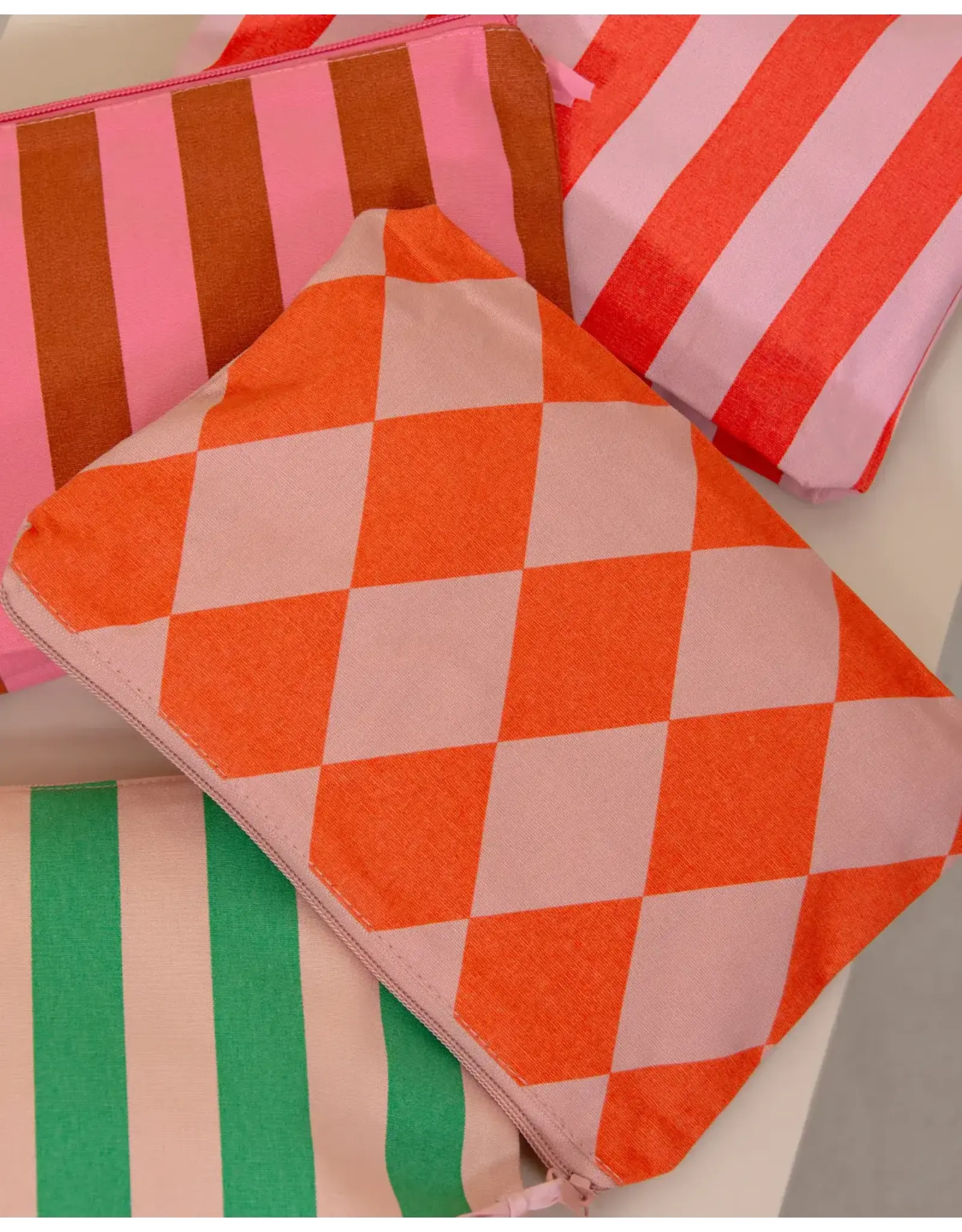 Kado Design Toilettasje - Diamond, Litchi + Blood orange - 26x3x17,5