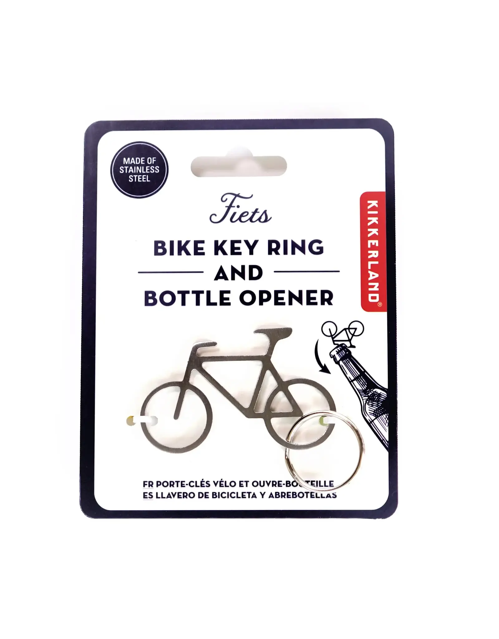 Kikkerland Sleutelhanger/ Bottle opener - Fiets