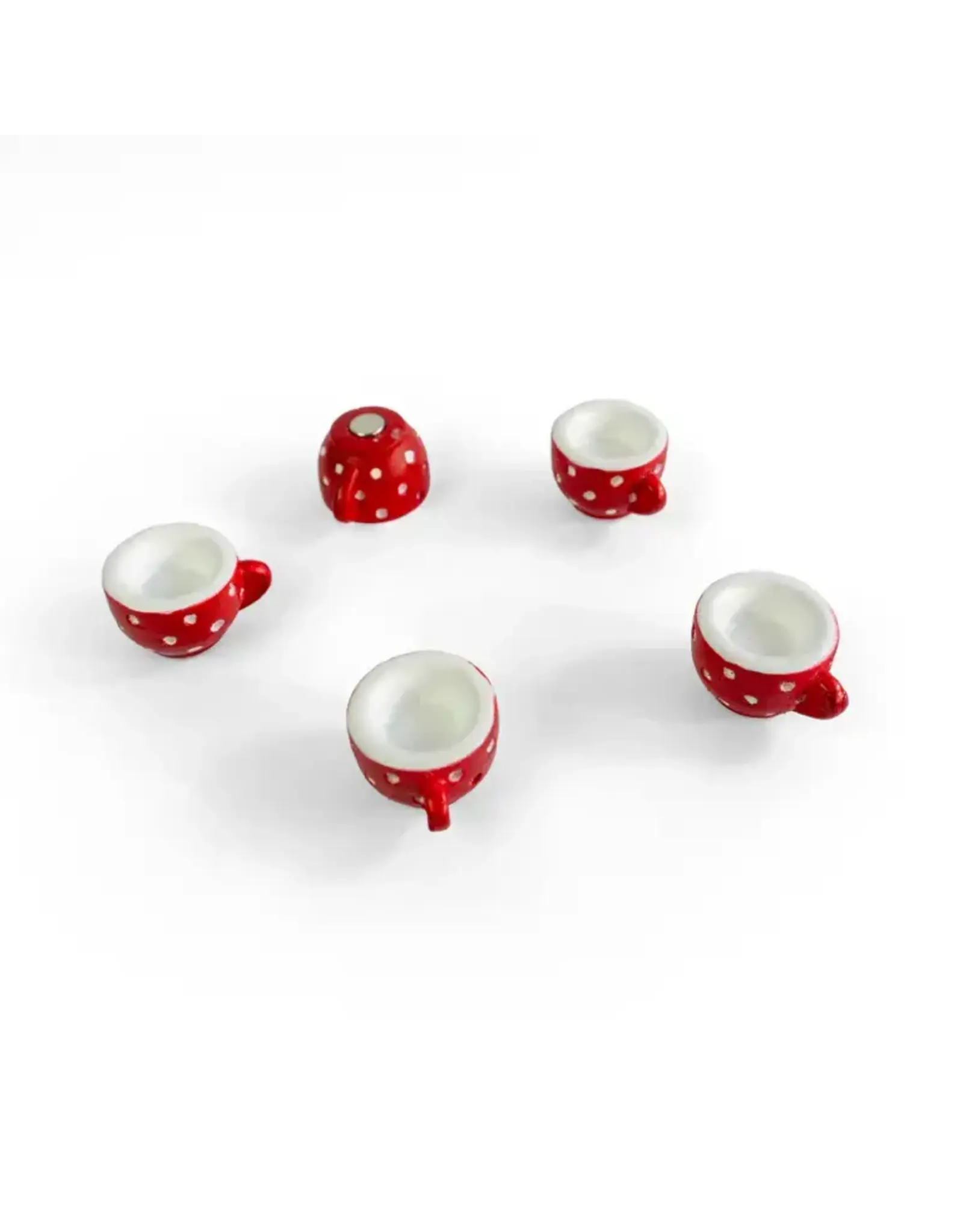 Interhal Retail Magneet Cup - Rood/Wit - 5st