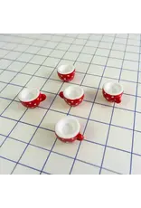 Interhal Retail Magneet Cup - Rood/Wit - 5st