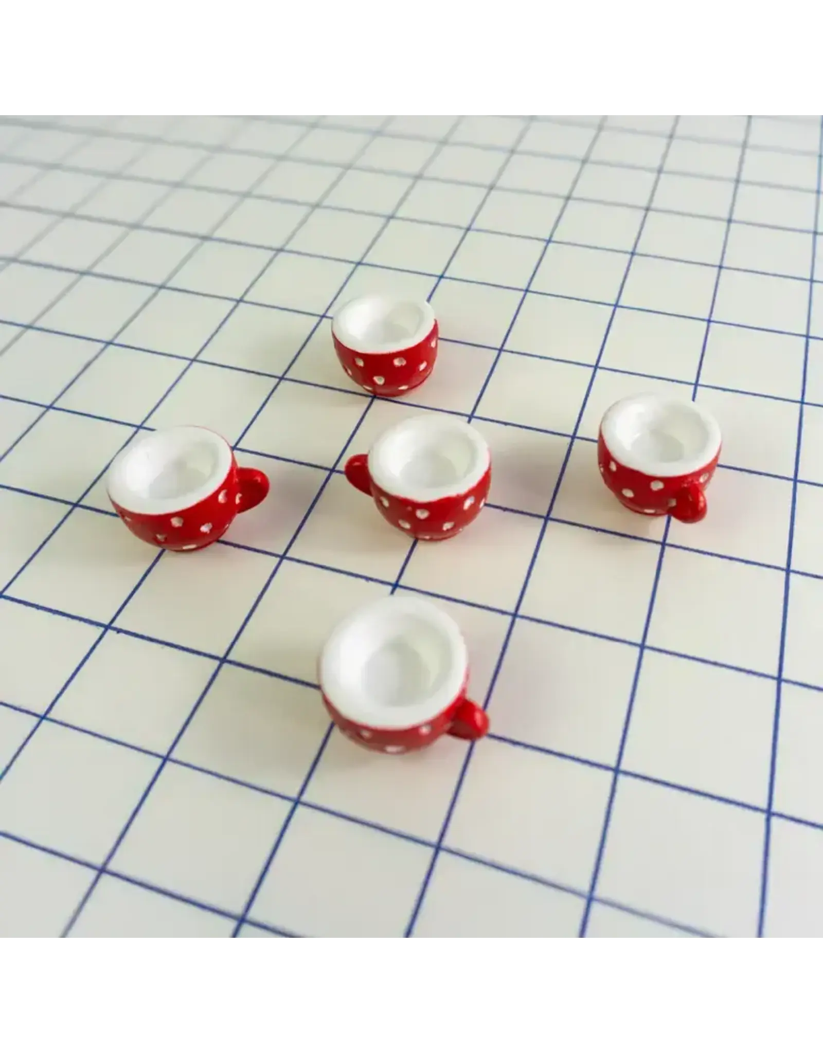 Interhal Retail Magneet Cup - Rood/Wit - 5st