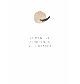 Roosmarijn Knijnenburg Mini Troostkaartje - Ik wens je eindeloos veel kracht - A7