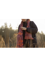 Sjaal - Wit, Lichtgrijs, Donkergrijs - Acryl - 17 x 145 cm