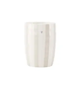 Zusss Koffiemok - Streep Zand Hartje - Ø7x9,5cm