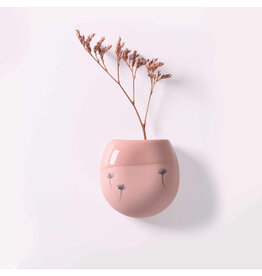 Studio Harm & Elke Muurvaasje Recycle, S - Old Pink/Brown -  4,5 x 4 x 2,5