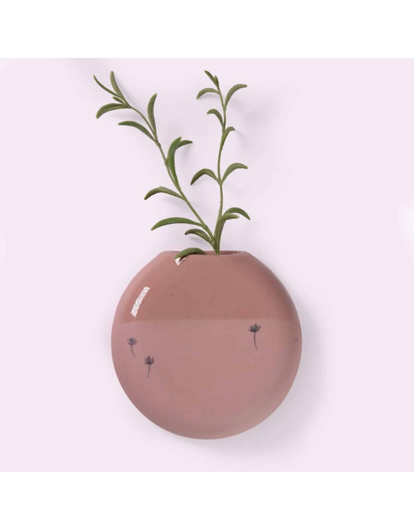 Studio Harm & Elke Muurvaasje Recycle, XL - Old Pink/Brown - 11  x  12 x 3