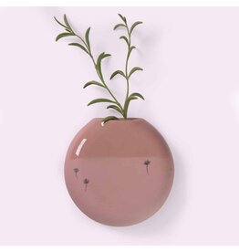 Studio Harm & Elke Muurvaasje Recycle, XL - Old Pink/Brown - 11  x  12 x 3