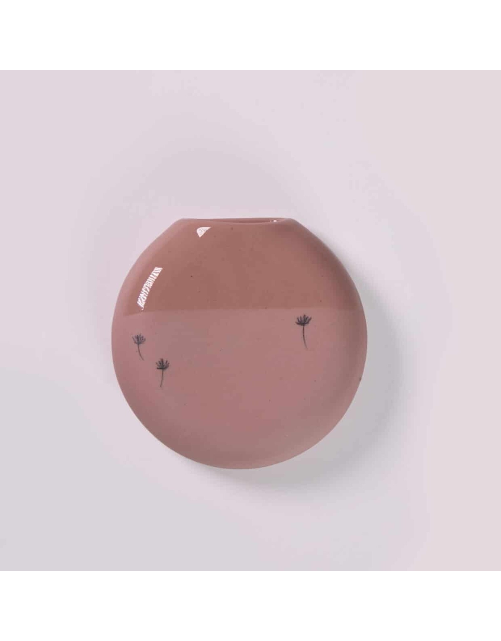 Studio Harm & Elke Muurvaasje Recycle, XL - Old Pink/Brown - 11  x  12 x 3