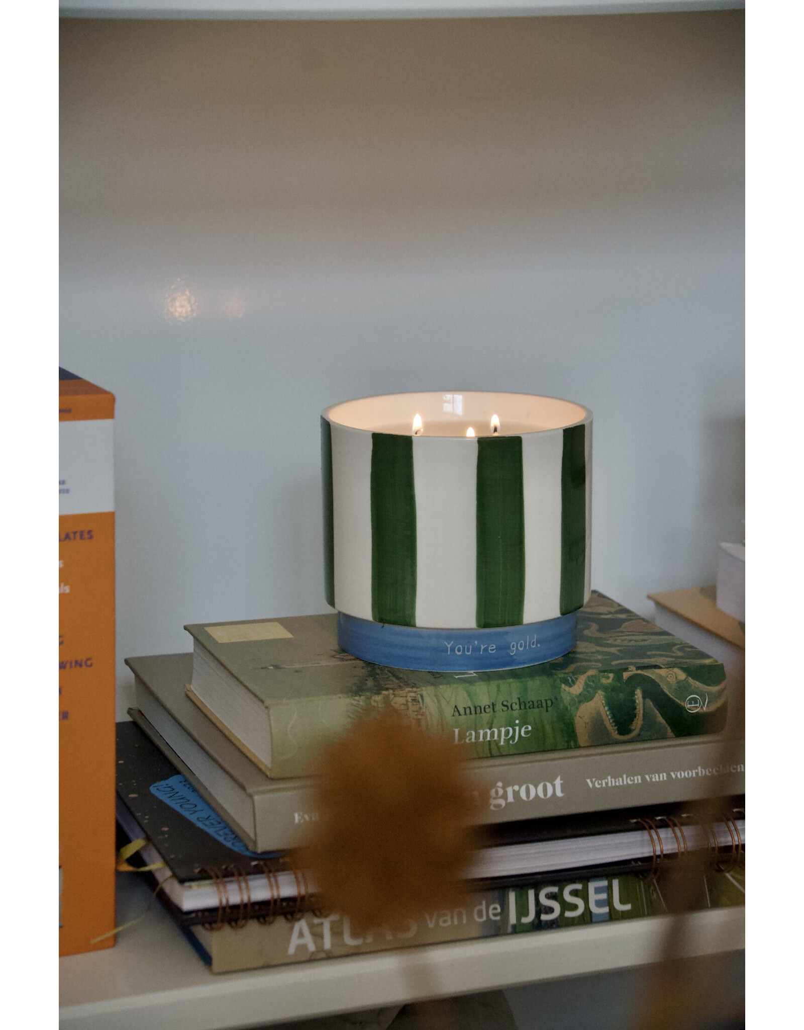 And Nook 2 in 1 Kaars & Bloempot - You're gold - Ø11x13cm