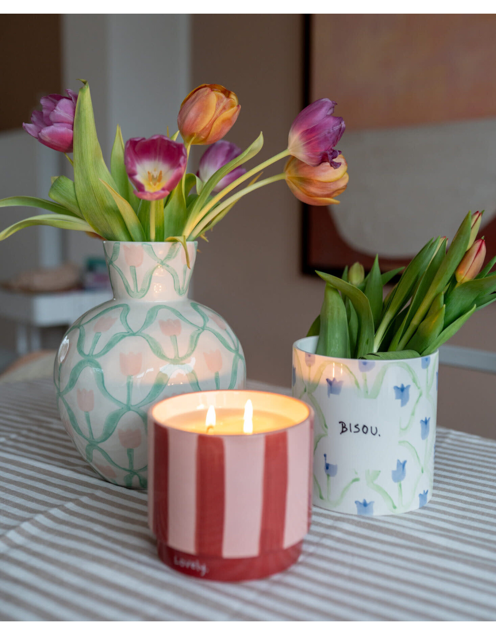 And Nook 2 in 1 Kaars & Bloempot - Lovely - Ø11x13cm