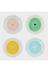 And Nook Bord, Swirly hearts - Set van 4 - Ø 15cm