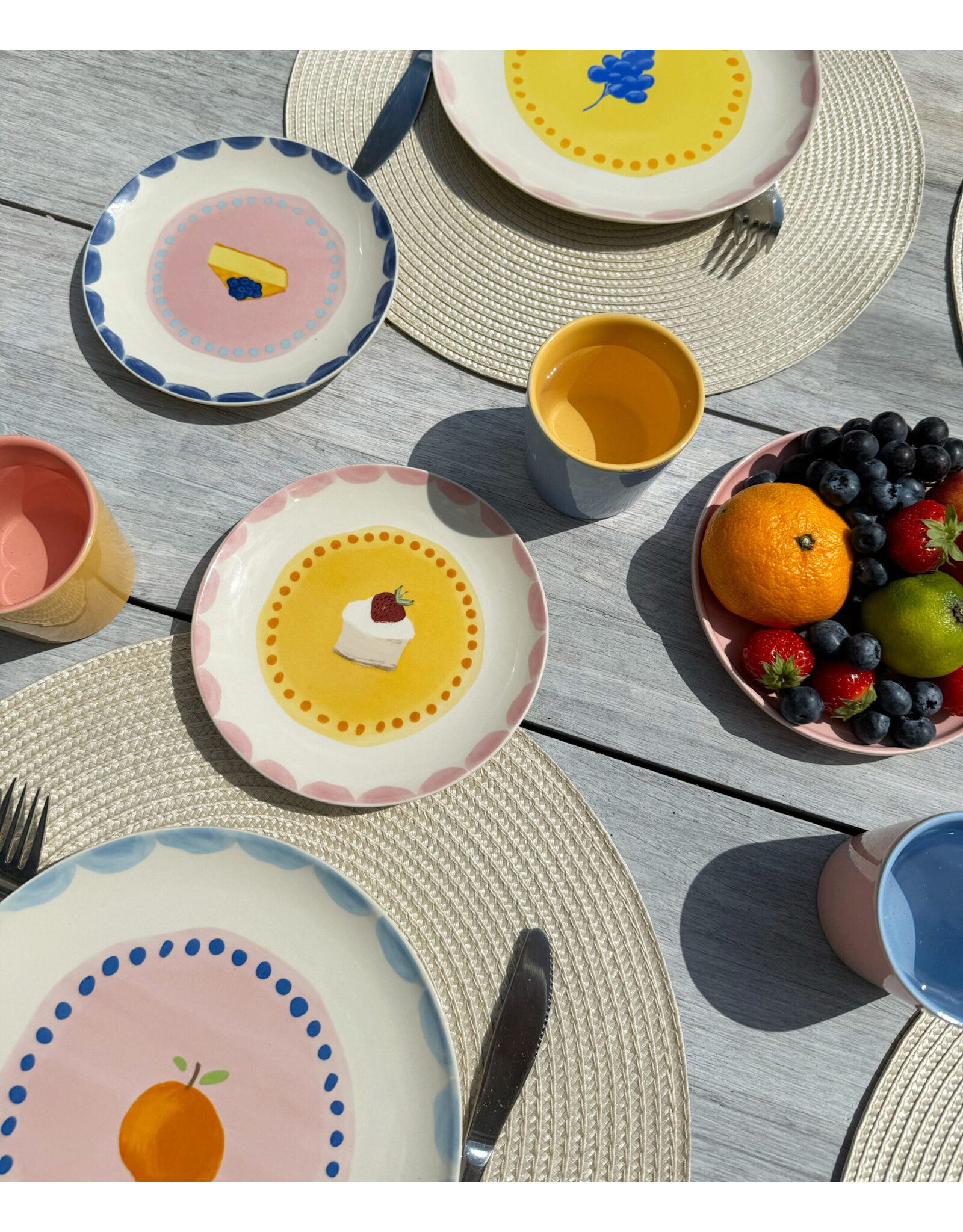 And Nook Bord, Sweet pastry - Set van 4 - Ø 15cm