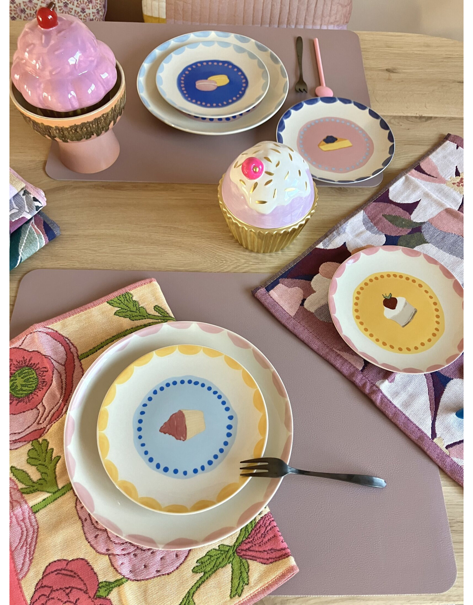 And Nook Bord, Sweet pastry - Set van 4 - Ø 15cm