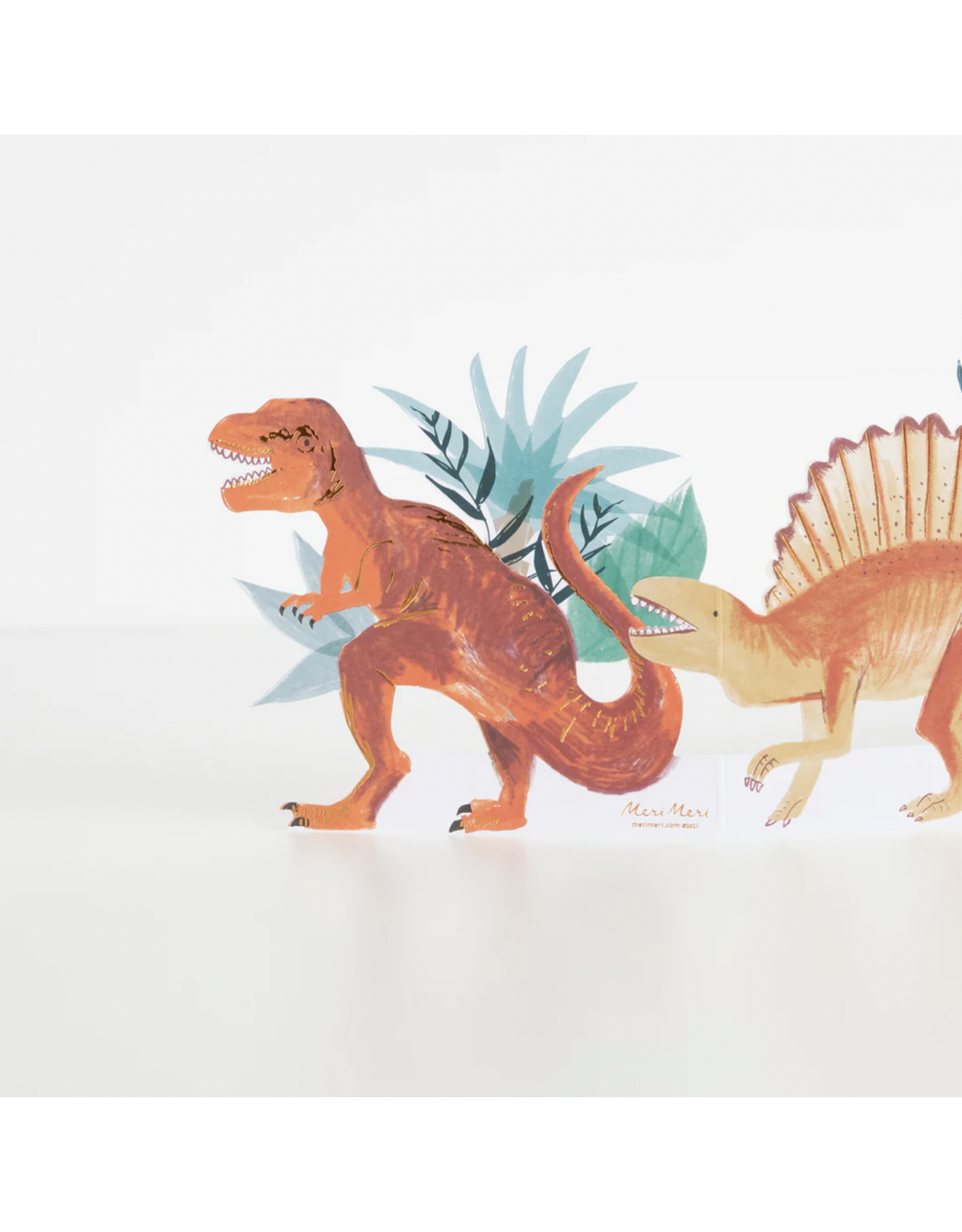 Meri Meri Wenskaart - Dinosaur Concertina Kaart + Envelop