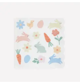 Meri Meri Servetten L - Lente Konijntjes - 16st