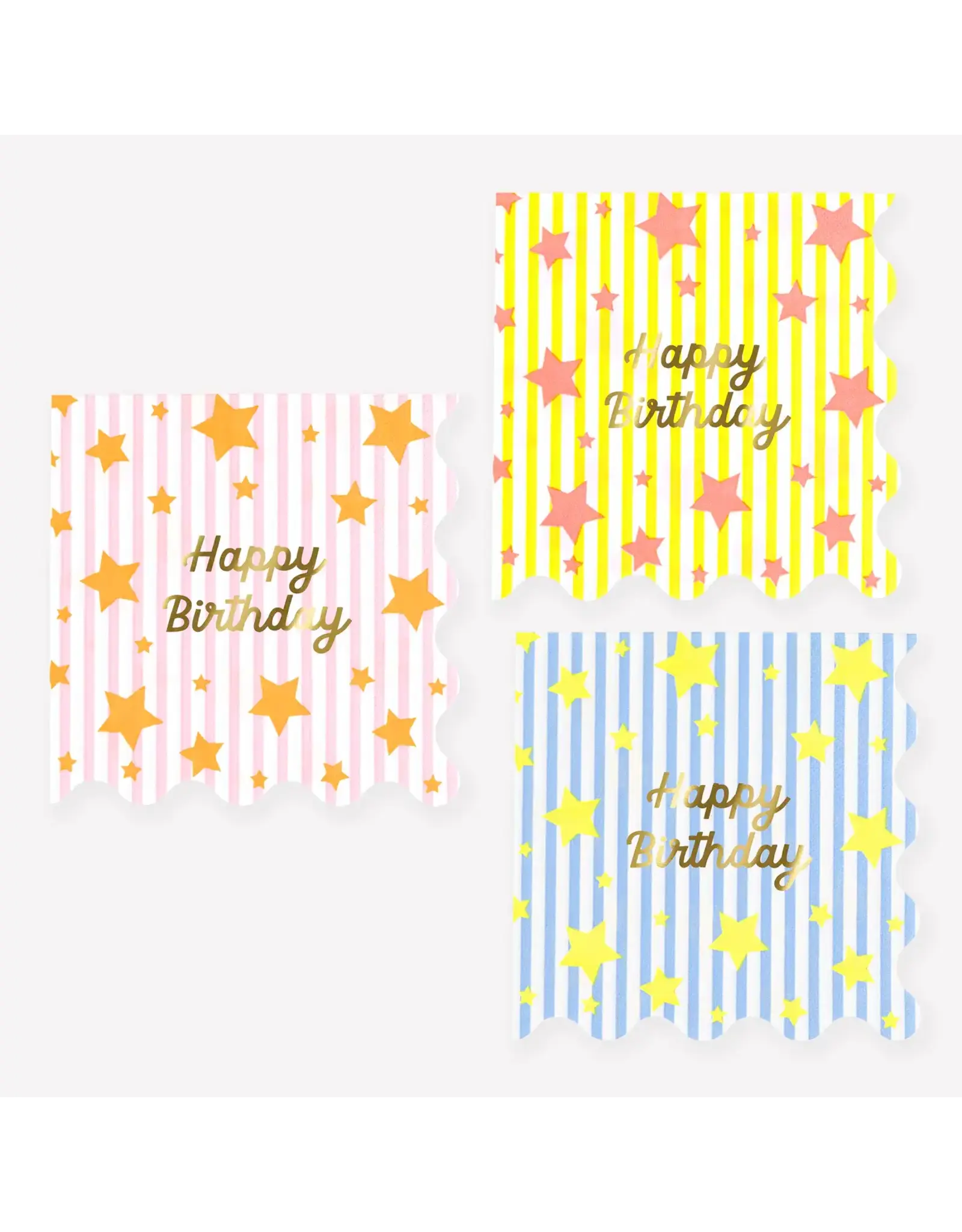 Meri Meri Servetten S - Bright Star Happy Birthday - 16st