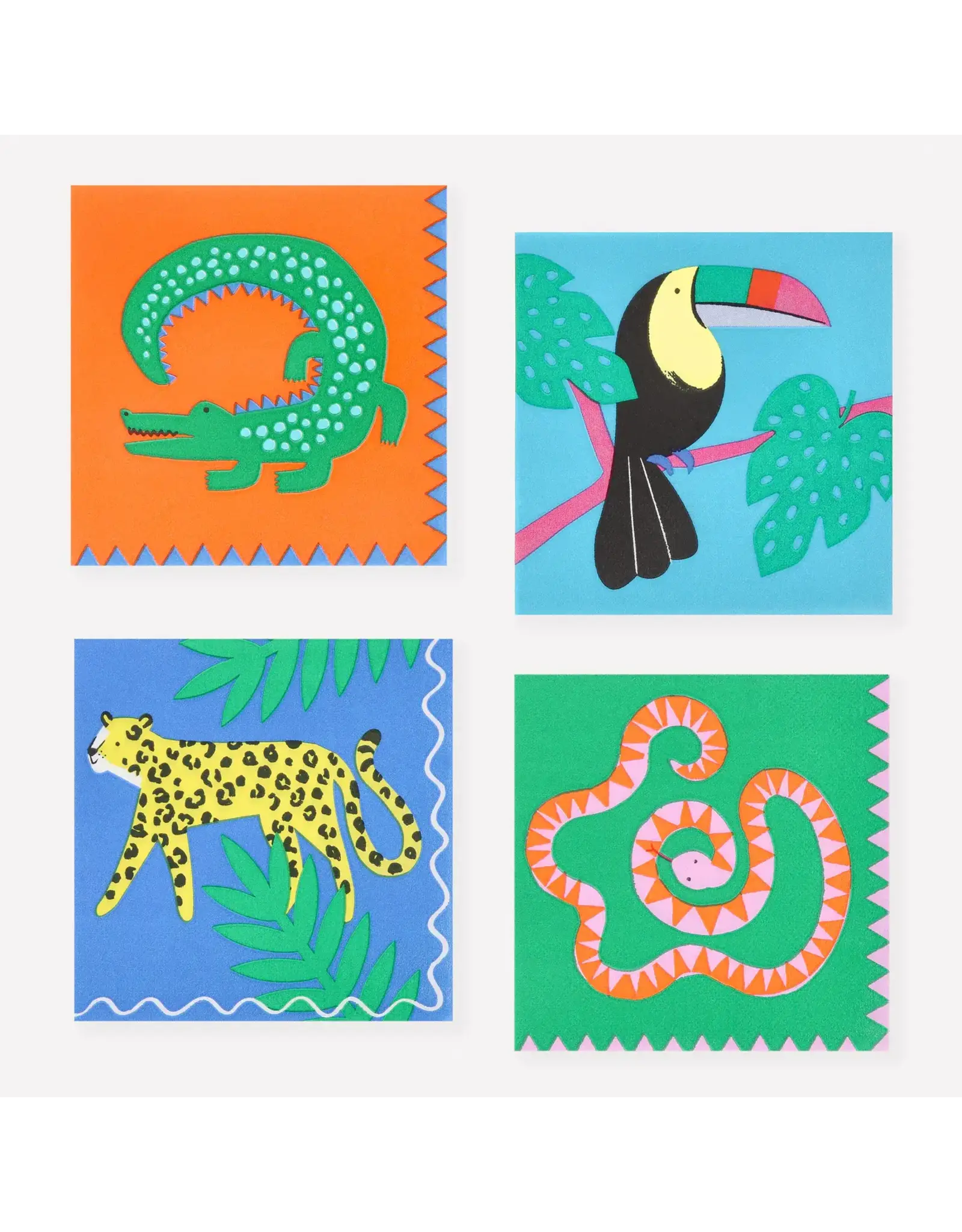 Meri Meri Servetten S - Jungle Jamboree - 16st