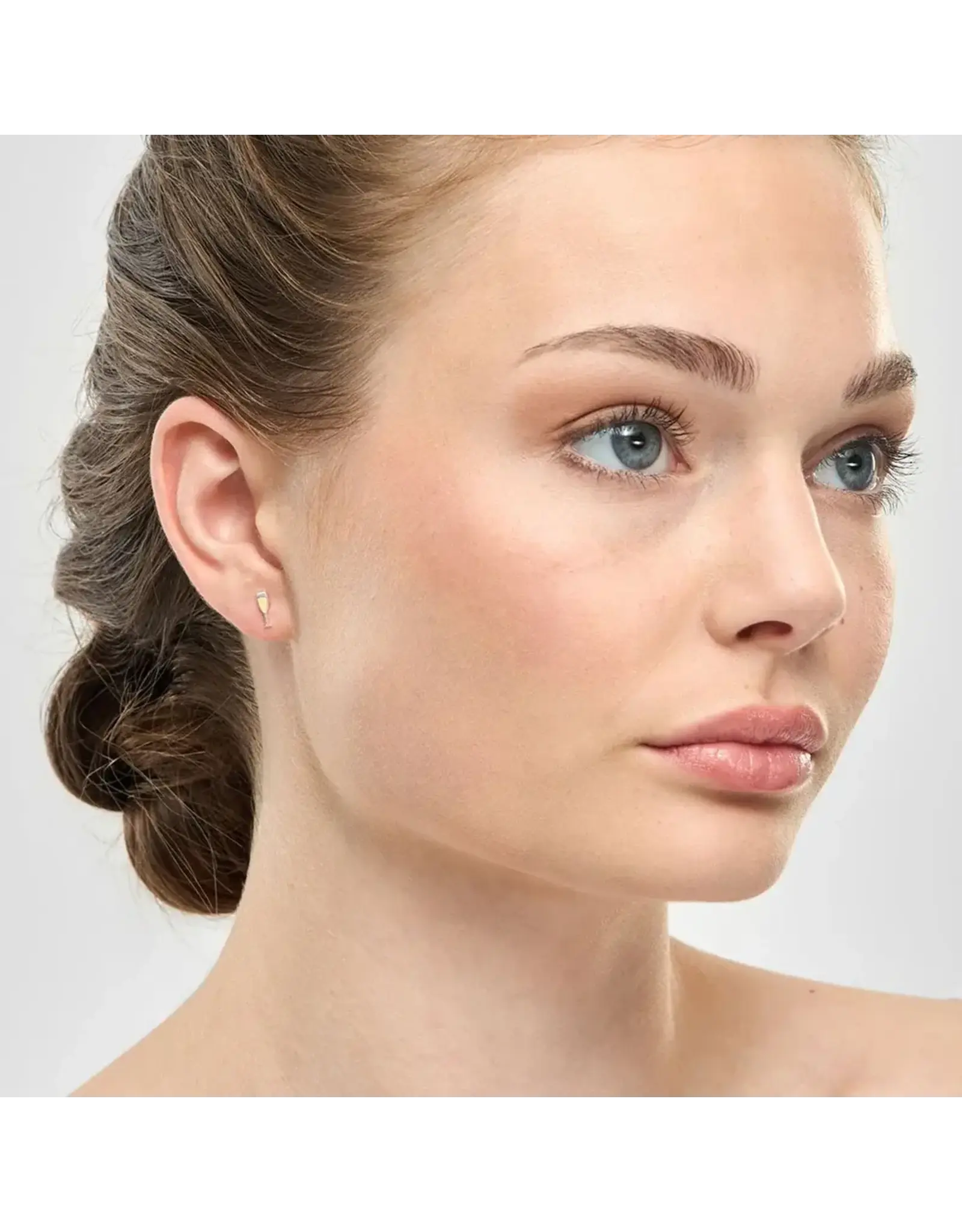 Lulu Copenhagen Oorbel Stud - Pop, Zilver - 8mm - Single