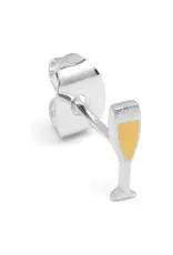 Lulu Copenhagen Oorbel Stud - Pop, Zilver - 8mm - Single