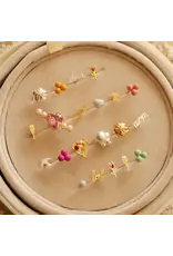 Lulu Copenhagen Oorbel Stud - Pop, Zilver - 8mm - Single