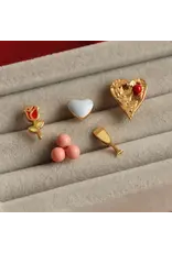 Lulu Copenhagen Oorbel Stud - Pop, Goud - 8mm - Single