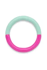 Lulu Copenhagen Double Color Ring - Electric Fuchsia Pink/Mint