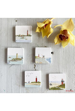 Storytiles Mini Tegel / Magneet -  Ziltig zand van Ameland- 5 x 5 cm