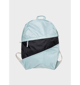 Susan Bijl Foldable Backpack L, Surf Spray&Black - 54x28x15cm
