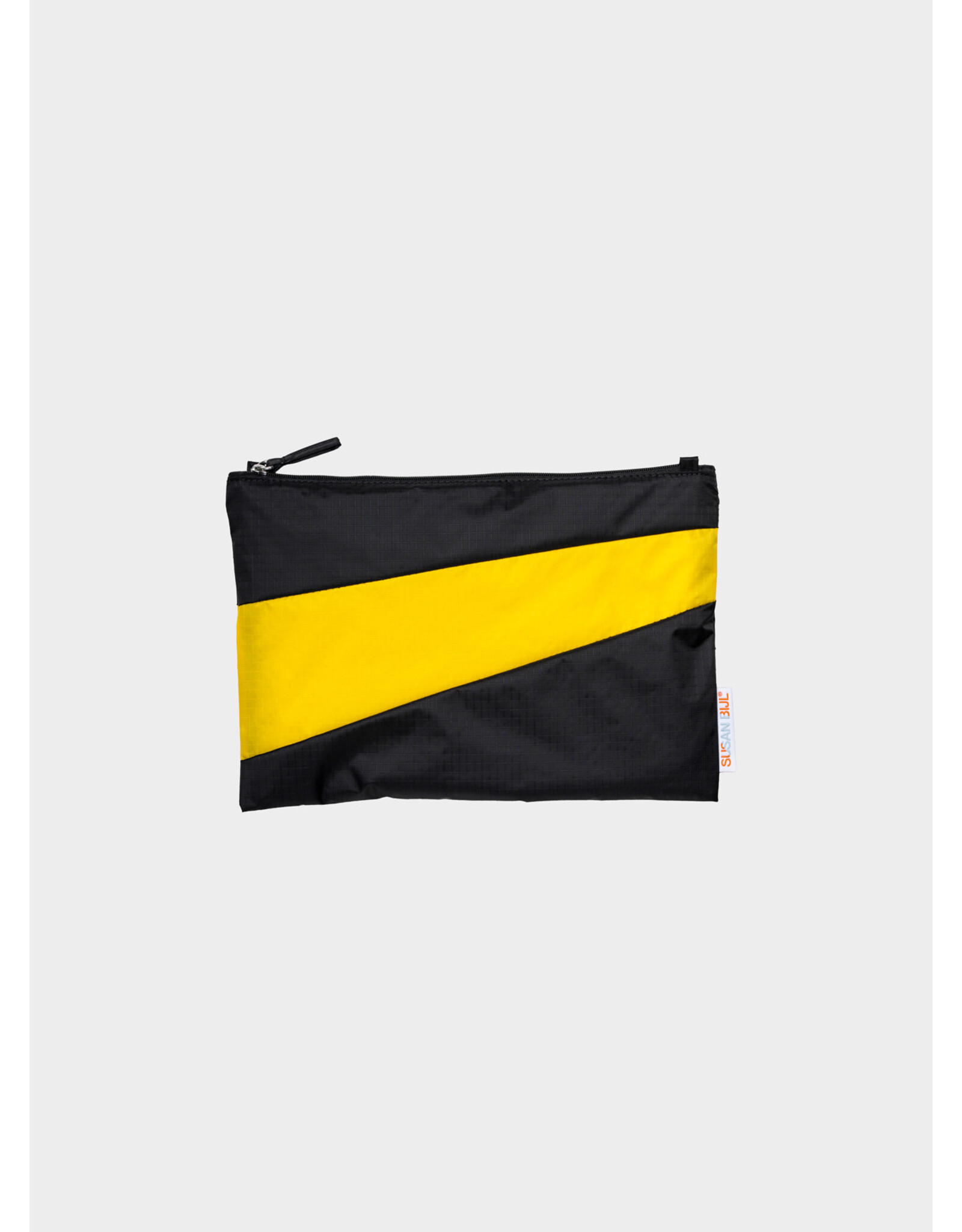 Susan Bijl Pouch M, Black&Sunflower - 19x29cm