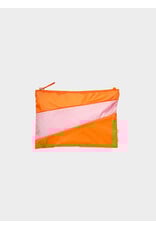 Susan Bijl Pouch M, Orange&Pink Panter - 19x29cm