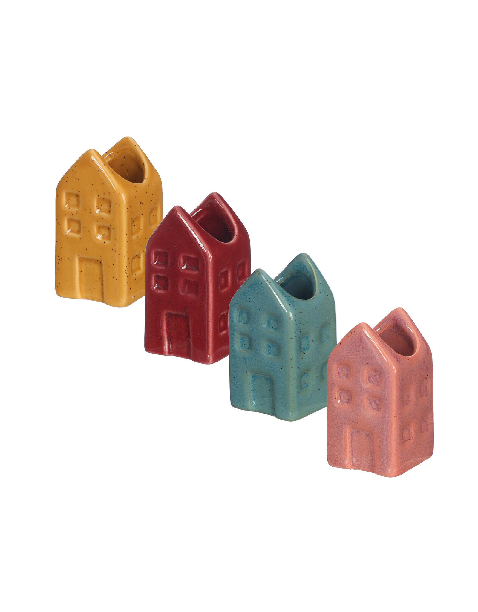 Don Estilo Bloemvaasje, Amsterdamse Huisjes  - 3x3x6cm