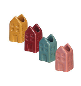 Don Estilo Bloemvaasje, Amsterdamse Huisjes  - 3x3x6cm